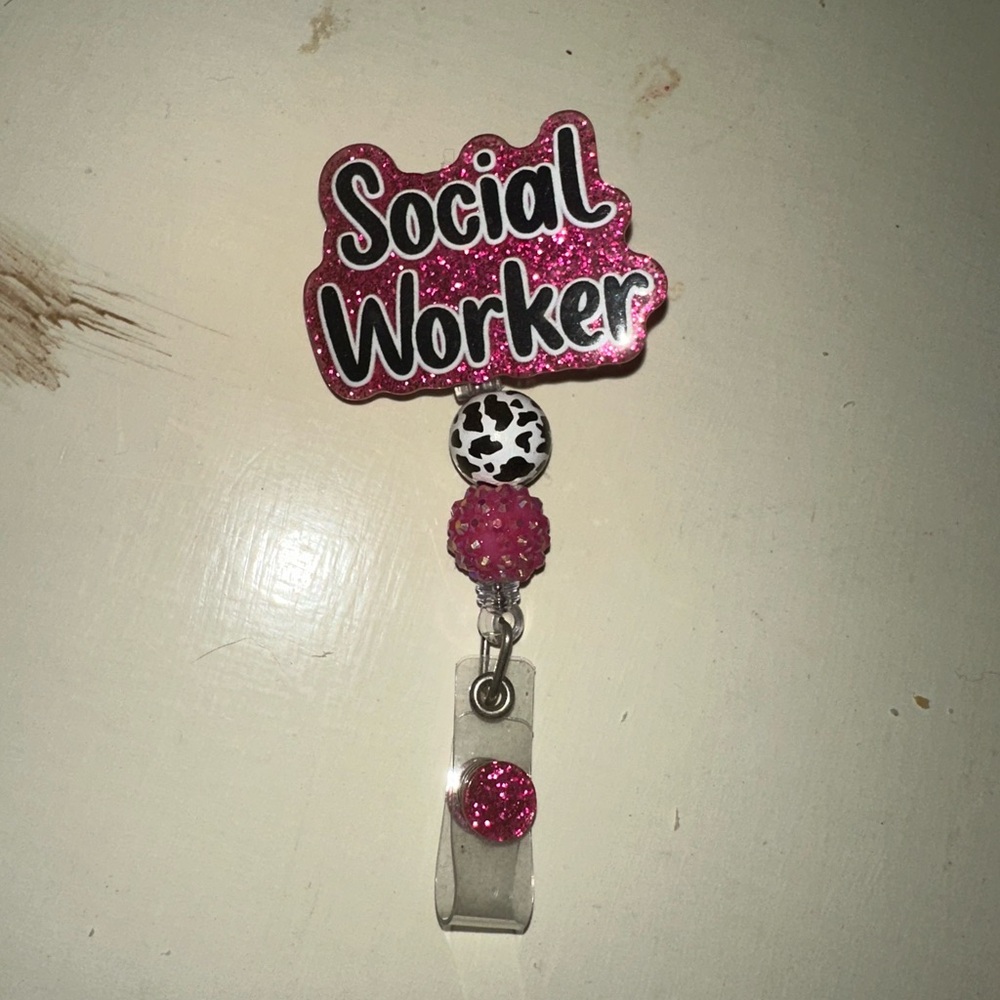 social work badge reel